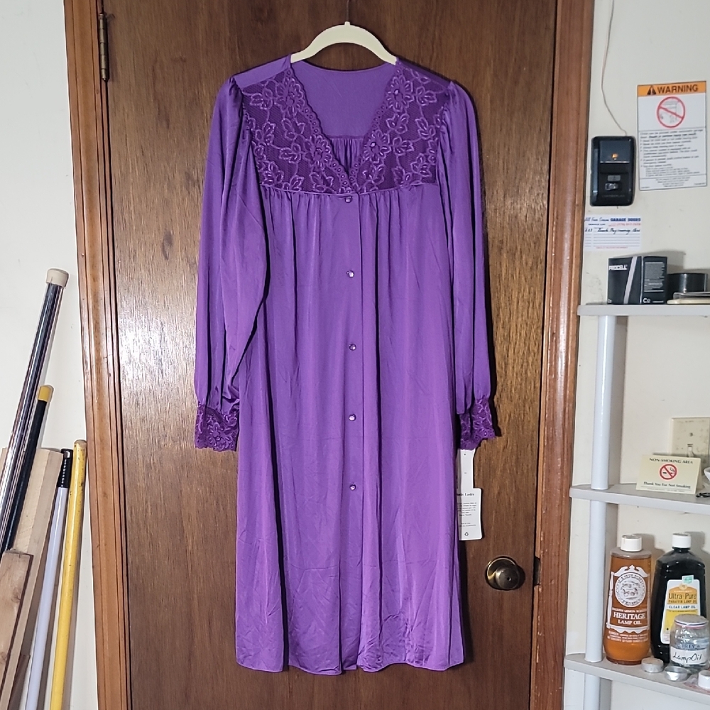 Purple Lace Trim Nightgown NWT